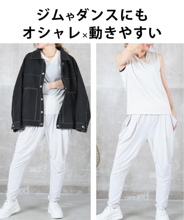 ギザコットンブロード8分丈パンツ（グレー）【ユニセックス】503