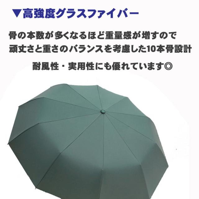 折りたたみ傘 雨用傘 10本骨 男女両用 梅雨対策 高強度グラスファイバー 超撥水 450g ワンタッチ 自動開閉 105cm 3段階折りたたみ式の通販はau Pay マーケット ルモード