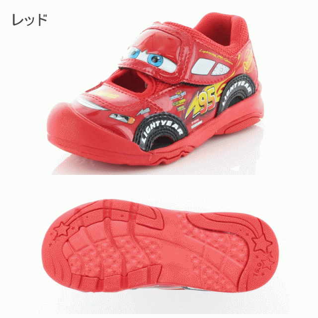 ディズニー カーズ キッズ サンダル C1255 サマーシューズ アクア スニーカー 男の子 ブルー ネイビー レッド ムーンスター マックィーンの通販はau Pay マーケット ミトモ
