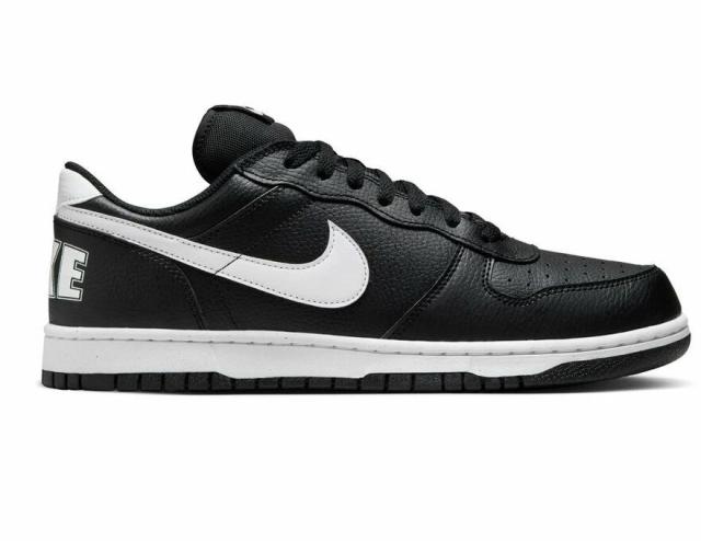 ナイキ スニーカー メンズ ビッグナイキ NIKE BIG ロー ホワイト ブラック ローカット 355152-016 大きいサイズ 運動靴 定番 クラシック カジュアル 黒 白 通学 かっこいい 軽量モデル 25cm 25.5cm 26cm 26.5cm 27cm 28cm 28.5cm 29cm