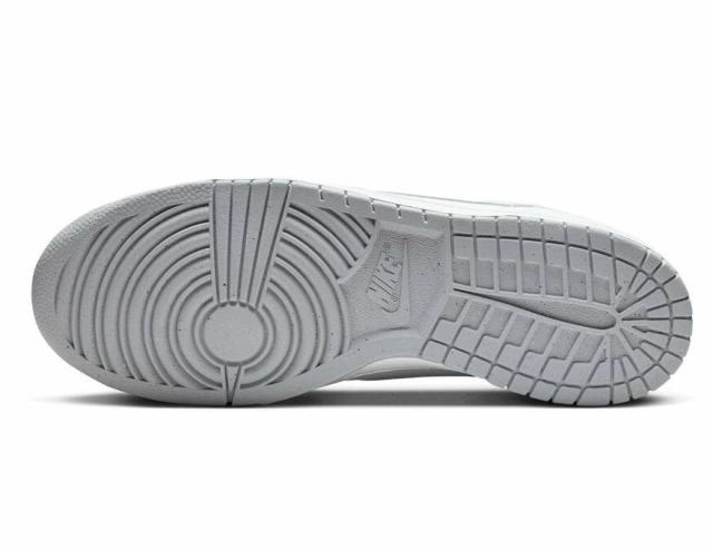 ナイキ スニーカー メンズ ビッグナイキ NIKE BIG ロー ホワイト グレー ローカット 355152-106 大きいサイズ 運動靴 定番 クラシック カジュアル 灰色 白 真っ白 通学 かっこいい 軽量モデル 25cm 25.5cm 26cm 26.5cm 27cm 28cm 28.5cm 29cm