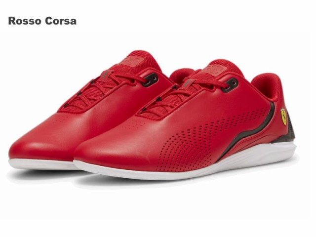 プーマ フェラーリ PUMA メンズ 限定 FERRARI ドリフトキャット デシマ ドライビングシューズ 男性 靴 シューズ ローカット スニーカー  スポーツ 運動靴 307193 10 09 レッド ブラック 赤 黒 白 コラボ かっこいい おしゃれ 25cm 25.5cm 26cm 26.5cm  27cm