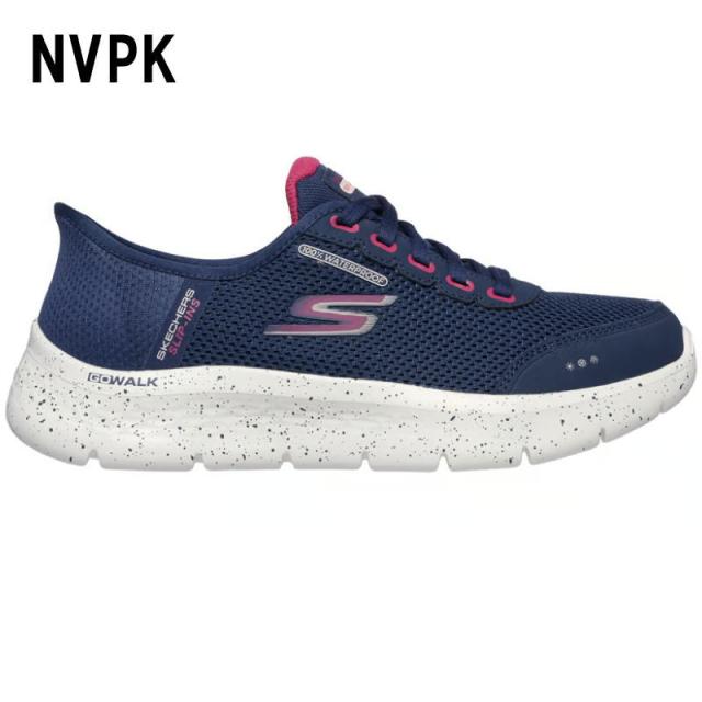 幅広 防水 スケッチャーズ レディース スリップインズ 124846w ゴーウォーク フレックス - クリア クリーク ローカット スニーカー ネイビー ピンク ブラック BBK CCLV NVPK 女性靴 ウォーキングシューズ 健康 軽量 22cm 22.5cm 23cm 23.5cm 24cm 24.5cm 25cm 25.5cm 26cm