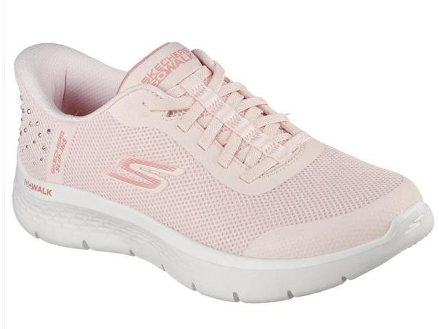 スケッチャーズ レディース スリップインズ GO WALK FLEX-KRYST ゴーウォーク フレックス - クリスタ　SKECHERS 125502 ローカット スニーカー ピンク ブラック BKLV LTPK 女性靴 ウォーキングシューズ 健康 軽量 22cm 22.5cm 23cm 23.5cm 24cm 24.5cm 25cm 25.5cm 26cm