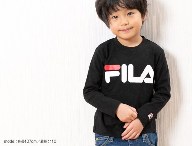 在庫処分価格 フィラ Fila 長袖 Tシャツ キッズ ベビー 子供服 ロゴ 天竺 男の子 女の子 80 90 95 100 110 1 130cm M便 1 2 の通販はau Pay マーケット チルドレン通信