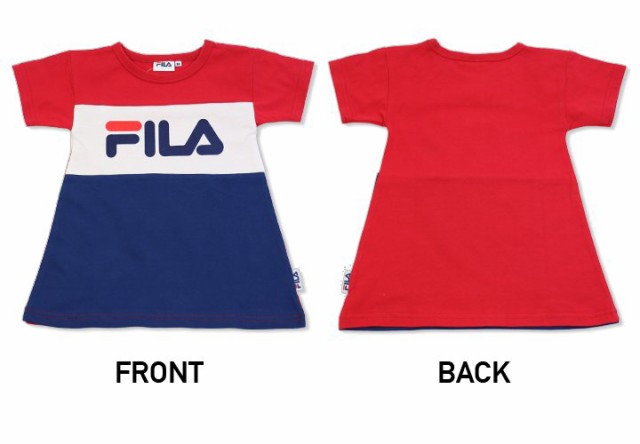 半袖 ワンピース ベビー キッズ 子供服 フィラ ロゴ 天竺 女の子 切り替え トップス Fila 夏 80 90 100 110 1 130cmの通販はau Pay マーケット チルドレン通信