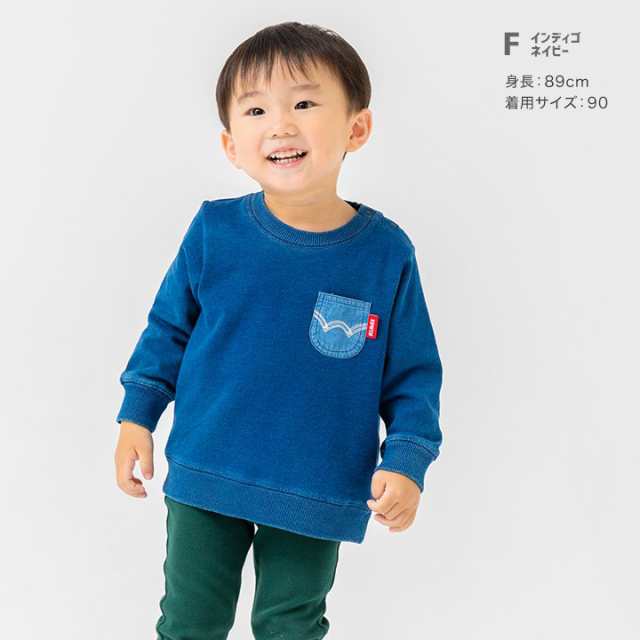 キッズ トレーナー ベビー 子供服 エドウィン スウェット 長袖 ロゴ