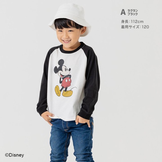 ミッキーマウス 子供服 長袖 Tシャツ ベビー キッズ 男の子 ロン