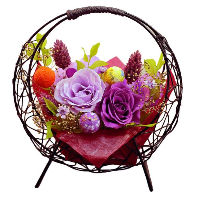 ブドフラワー ギフト 花つづり ギフト プリザー 和風 退職祝い 送別 還暦祝い 誕生日 女性 プレゼント プリザードフラワー バラ お礼 ラの通販はau Pay マーケット プリザーブドフラワーのサウンドアレンジ