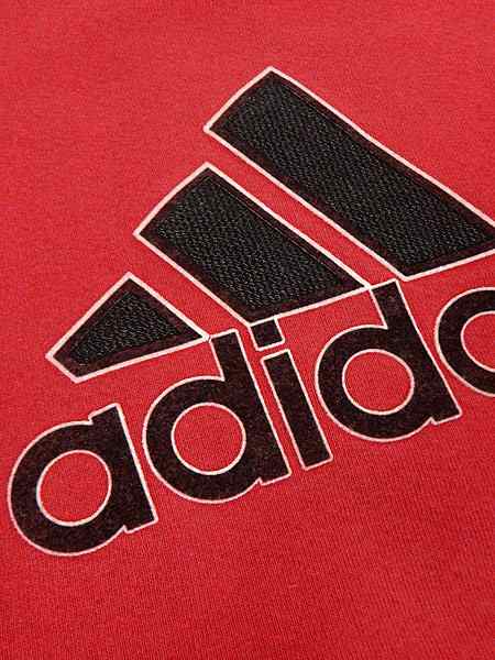 古着 スウェット 90s Usa製 Adidas アディダス ロゴ フロッキー プリント スウェット トレーナー 赤 L 古着の通販はau Pay マーケット 古着屋ドラセナ