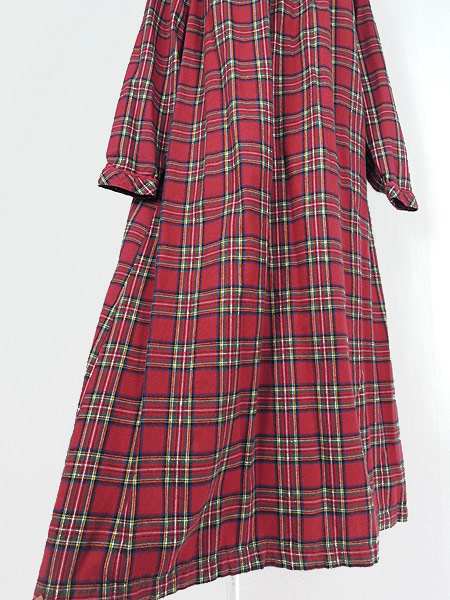 レディース 古着 ワンピース L L Bean エルエルビーン レトロ チェック 赤 コットン ネル地 長袖 ロング丈 S 古着の通販はau Pay マーケット 古着屋ドラセナ