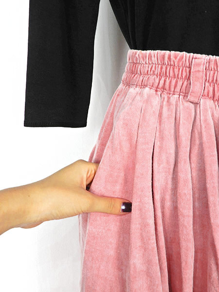 レディーススカート古着 Usa製 L L Bean エルエルビーン シンプル サーモンピンク コットン 前ボタン スカート ロング丈 Mの通販はau Pay マーケット 古着屋ドラセナ