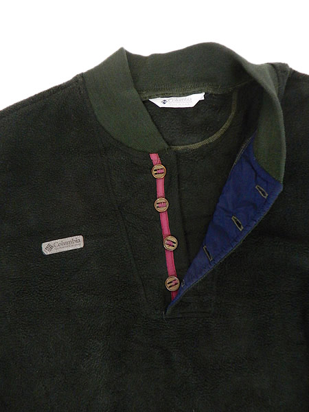 古着 ジャケット 90s Usa製 Columbia ヘンリーネック プルオーバー フリース ジャケット 深緑 L 古着の通販はau Pay マーケット 古着屋ドラセナ