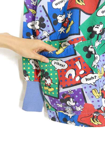 古着 レディース シャツ Disney ディズニー ミッキー ミニー ミキミニ 総柄 イラスト ホスピタル シャツ 長袖 M 古着の通販はau Pay マーケット 古着屋ドラセナ