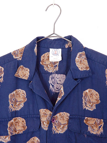 古着 シャツ 80s J G Hook 犬 わんちゃん 総柄 開襟 光沢 レーヨン シャツ L位 古着の通販はau Pay マーケット 古着屋ドラセナ