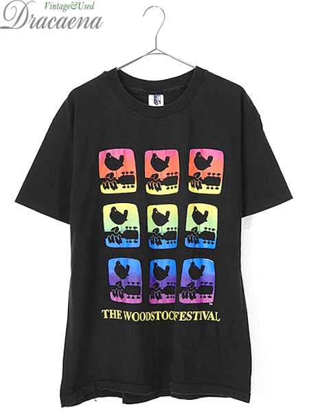 古着 Tシャツ 90s Usa製 Woodstock ウッドストック レインボー ミュージック ロック フェス Tシャツ Xl 美品 古着の通販はau Pay マーケット 古着屋ドラセナ