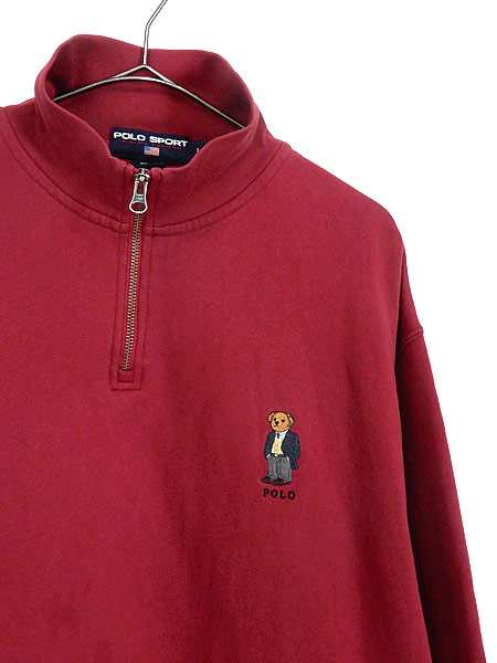 polo bear red hoodie