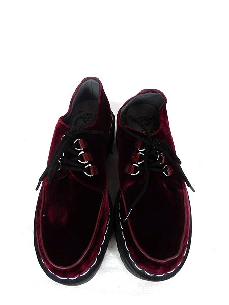 古着 シューズ Dr Martens Agyness Deyn ドクターマーチン アギネス ディーン 厚底 ローカット ベロア シューズ ワインレッド 23cm位 の通販はau Pay マーケット 古着屋ドラセナ