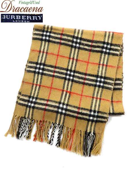 古着 雑貨 England製 Burberry バーバリー チェック 高級 カシミア マフラー ストール ブランド 小物 古着の通販はau Pay マーケット 古着屋ドラセナ