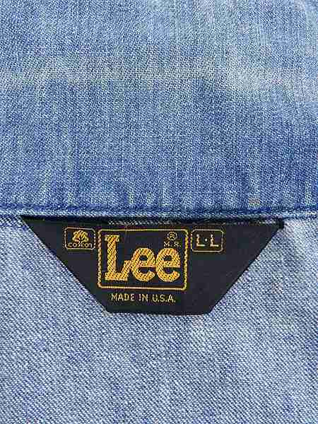 古着 ジャケット 70s Usa製 Lee リー スナップボタン デザイン デニム ジャケット Gジャン L 古着の通販はau Pay マーケット 古着屋ドラセナ