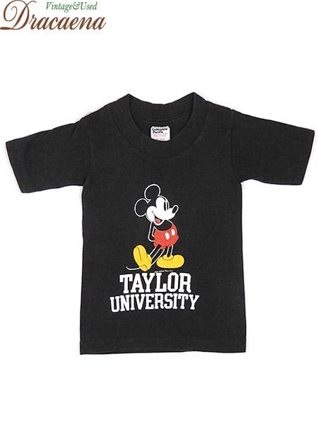 古着 キッズ 80s Usa製 Disney ディズニー ミッキー カレッジ プリント キャラクター Tシャツ 3歳位 古着の通販はau Pay マーケット 古着屋ドラセナ