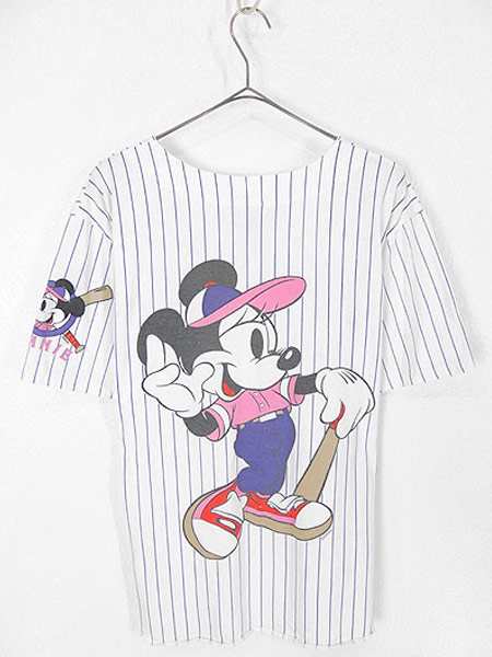 古着 レディース Tシャツ カナダ製 べーズボール ミニー Disney キャラクター プリント 前開き ｔシャツ L 古着の通販はau Pay マーケット 古着屋ドラセナ