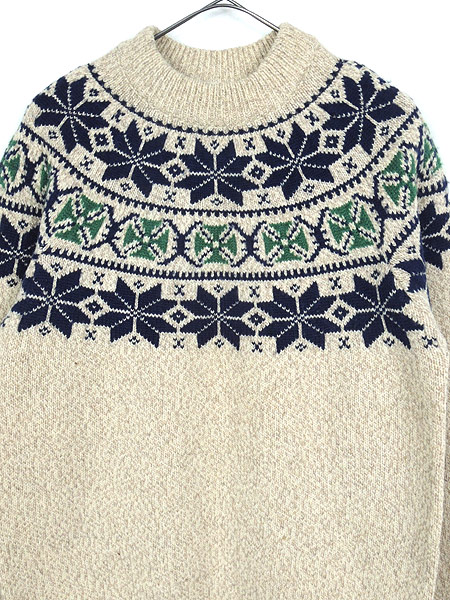 レディース メンズ 古着 ニット Woolrich ウールリッチ アイボリー ナチュラル ノルディック柄 長袖 セーター M 古着の通販はau Pay マーケット 古着屋ドラセナ