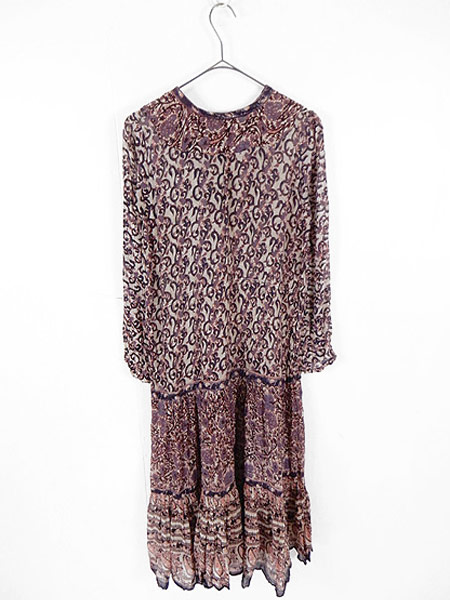 古着 レディース ワンピース 70s インド製 インド綿 レア ミドル丈 長袖 ドレス 古着の通販はau Pay マーケット 古着屋ドラセナ