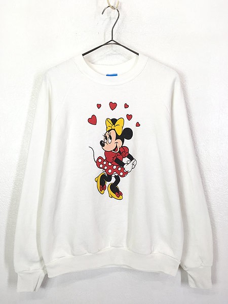 古着 90s Usa製 Disney Minnie Mouse ミニー キャラクター ハート プリント スウェット トレーナー L 古着の通販はau Pay マーケット 古着屋ドラセナ