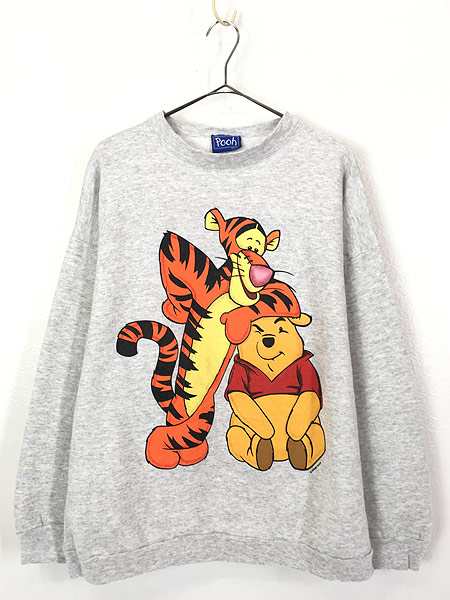 古着 90s Disney Pooh Tiger クマ プー ティガー キャラクター 両面 プリント スウェット トレーナー Xl位 古着の通販はau Pay マーケット 古着屋ドラセナ