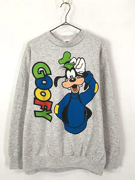 古着 90s Usa製 Disney Mickey Mouse ミッキー 定番 キャラクター グーフィー スウェット トレーナー グレー Xl 古着の通販はau Pay マーケット 古着屋ドラセナ