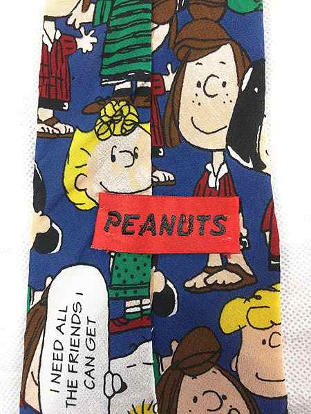 雑貨 古着 90s Usa製 Peanuts Snoopy スヌーピーと仲間たち キャラクター 総柄 シルク ネクタイ 小物 古着の通販はau Pay マーケット 古着屋ドラセナ