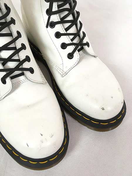 雑貨 古着 Dr Martens ドクターマーチン 定番 8ホール レザー ブーツ 白 Uk7 シューズ 古着の通販はau Pay マーケット 古着屋ドラセナ