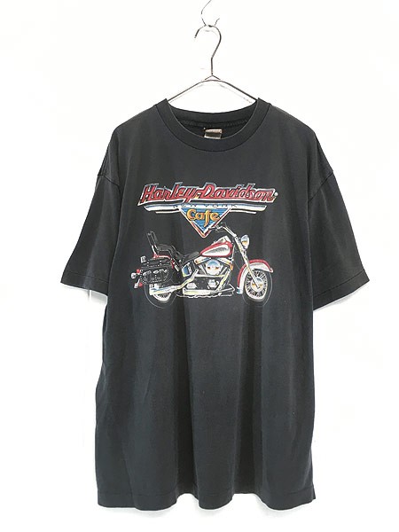 古着 90s USA製 HARLEY DAVIDSON ハーレー 「HARLEY CAFE」 オールド 古着 90s USA製 HARLEY DAVIDSON ハーレー 「HARLEY CAFE」 オールド