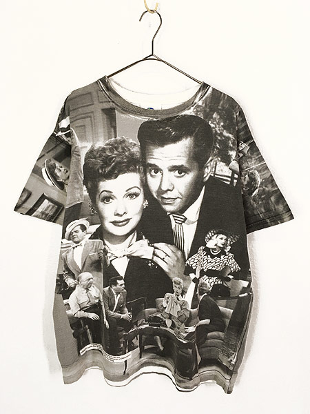 古着 90s I Love Lucy ルーシー ドラマ 総柄 フォト ピクチャー Tシャツ Xl 古着の通販はau Pay マーケット 古着屋ドラセナ