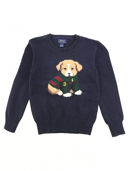 キッズ 古着 Ralph Lauren ラルフ Big わんちゃん 犬 ロゴ 刺しゅう ニット セーター 5歳位 子供服 古着の通販はau Pay マーケット 古着屋ドラセナ