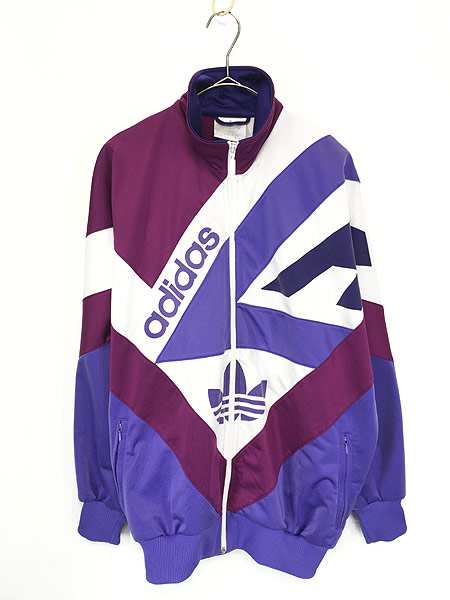 レディース 古着 90s Adidas アディダス トレフォイル ビッグ プリント ドルマン スリーブジップアップ ジャージ トップ トラック スーツの通販はau Pay マーケット 古着屋ドラセナ