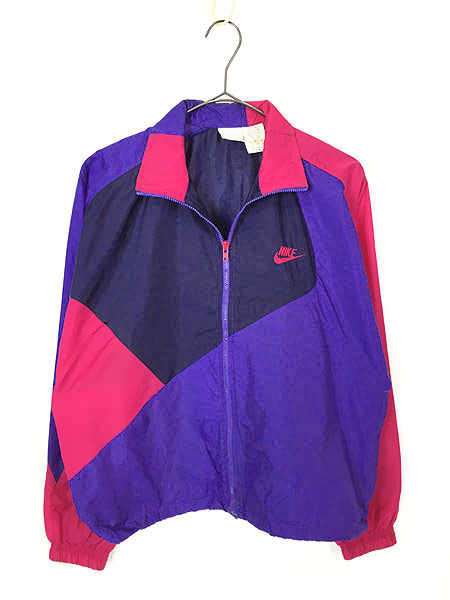 レディース 古着 90s Nike ナイキ クレイジー 切り替え デザイン ロゴ 刺しゅう ナイロン ブルゾン ジャケットs 古着の通販はau Pay マーケット 古着屋ドラセナ