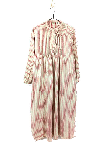 レディース 古着 Ll Bean ビーン チロリアン柄 ピンタック コットン 長袖 フランネル ワンピース ドレス 赤 Sm M位 ロング丈 古着 ８の通販はau Pay マーケット 古着屋ドラセナ