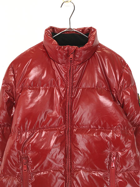 レディース 古着 Lauren Ralphlauren ラルフ ワッペン ダブルジップ 光沢 ダウン ジャケット 赤 L 古着の通販はau Pay マーケット 古着屋ドラセナ