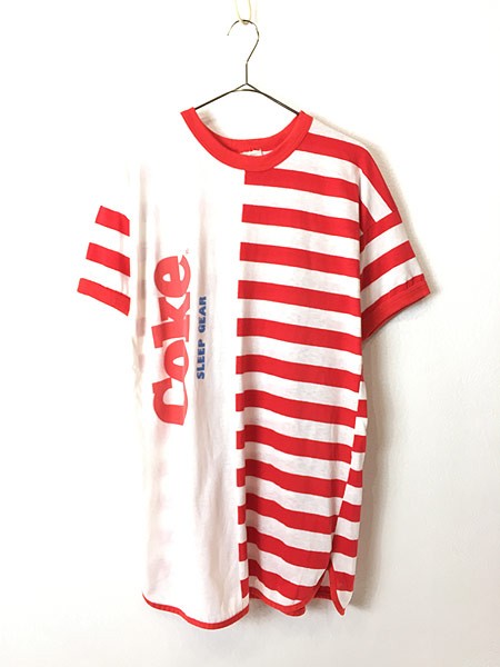 レディース 古着 80s Usa製 Coke コカ コーラ ロゴ ボーダー 半袖 Tシャツ Onesize 古着の通販はau Pay マーケット 古着屋ドラセナ