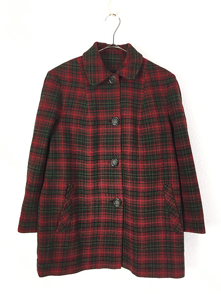 レディース 古着 70s Usa製 Pendleton トラッド チェック柄 レトロ ウール コート ショート丈 M位 古着の通販はau Pay マーケット 古着屋ドラセナ