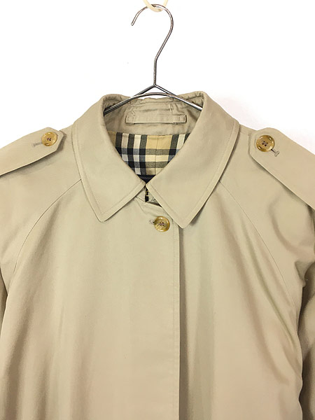 レディース 古着 90s Burberry バーバリー チェック 比翼 ステンカラー トレンチ コート L位 古着の通販はau Pay マーケット 古着屋ドラセナ