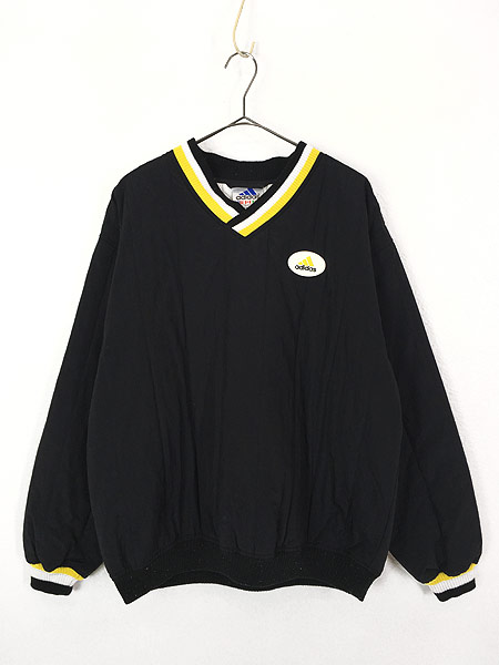 古着 90s Usa製 Adidas アディダス ロゴ ワンポイント Vネック 中綿 ライナー ナイロン プルオーバー ジャケット 黒 M 古着の通販はau Pay マーケット 古着屋ドラセナ
