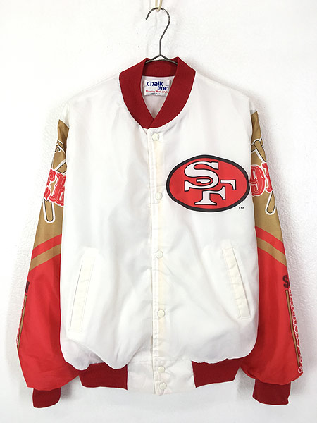 古着 80s Usa製 Chalk Line Nfl San Francisco 49ers グラフィック ナイロン スタジャン ブルゾン M 古着の通販はau Pay マーケット 古着屋ドラセナ
