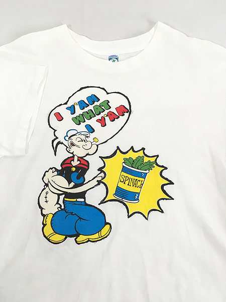 古着 90s Usa製 Popeye ポパイ オールド キャラクター 両面 プリント 100 コットン Tシャツ Xl 古着の通販はau Pay マーケット 古着屋ドラセナ