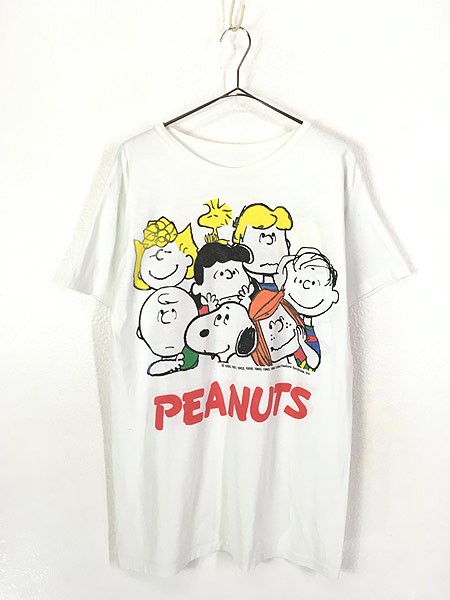 レディース 古着 80s Snoopy スヌーピー Peanuts キャラクター 大集合 Big Tシャツ ワンピース Xl位 古着の通販はau Pay マーケット 古着屋ドラセナ