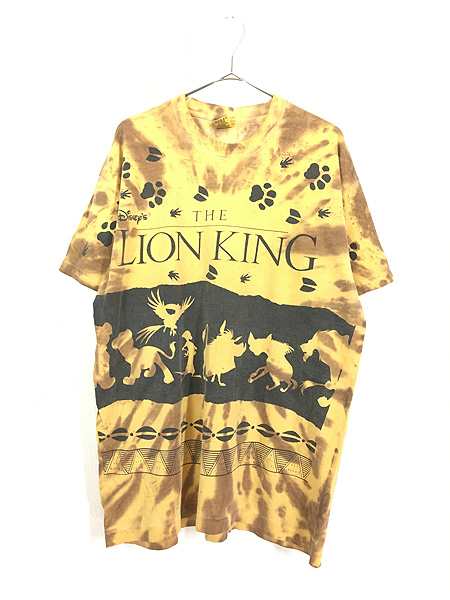 安値 LION KING レトロ古着 アメカジ 民族エスニック タイダイ 半袖T