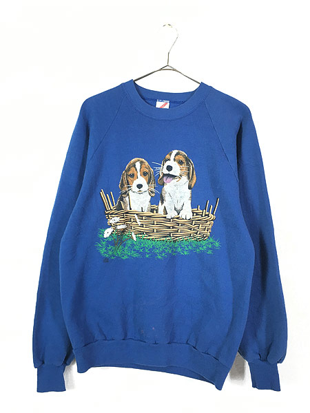 古着 90s Usa製 犬 ビーグル アニマル スウェット トレーナー 青 L 古着の通販はau Pay マーケット 古着屋ドラセナ