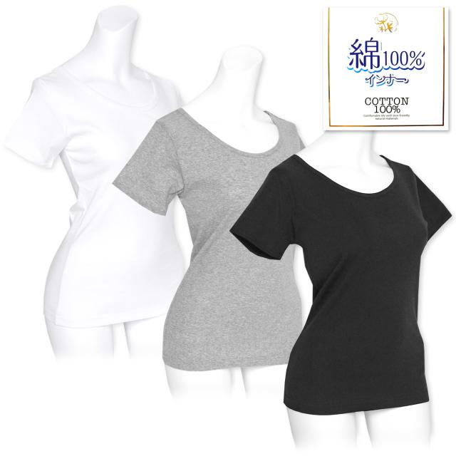 送料無料 レディース 婦人 肌着 下着 インナー フレンチ袖 Tシャツ 綿100 肌に優しい天然素材 M L Ll A 2266 メール便対応 の通販はau Pay マーケット オンスタイル Au Pay マーケット店